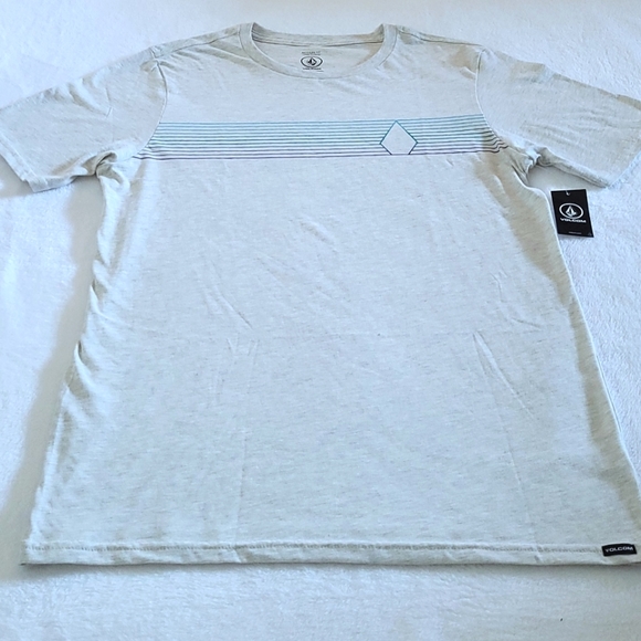 Volcom💎 Heather Grey "Optic"👁 Graphic Tee👕 - NWT - Picture 12 of 14